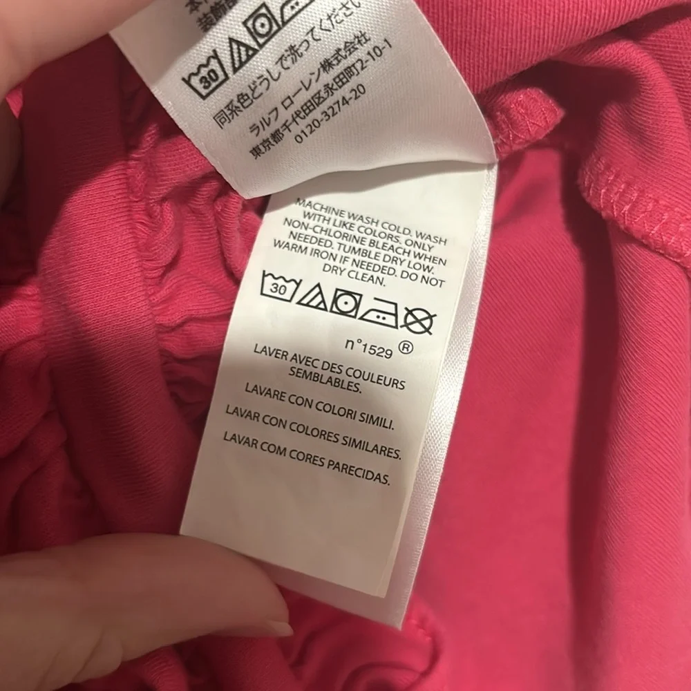 Preloved Ralph Lauren Casual Pink collar dress size 12M